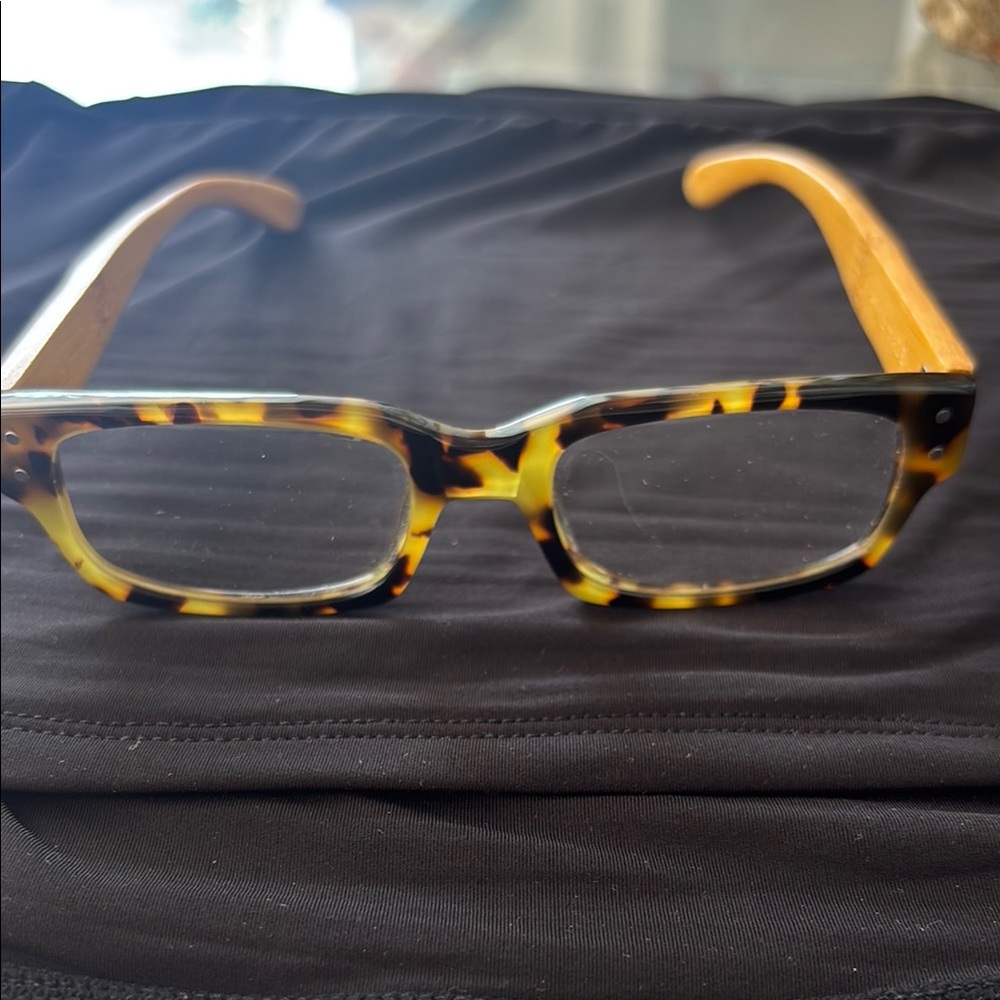 Tortoiseshell and Wood Frame Glasses